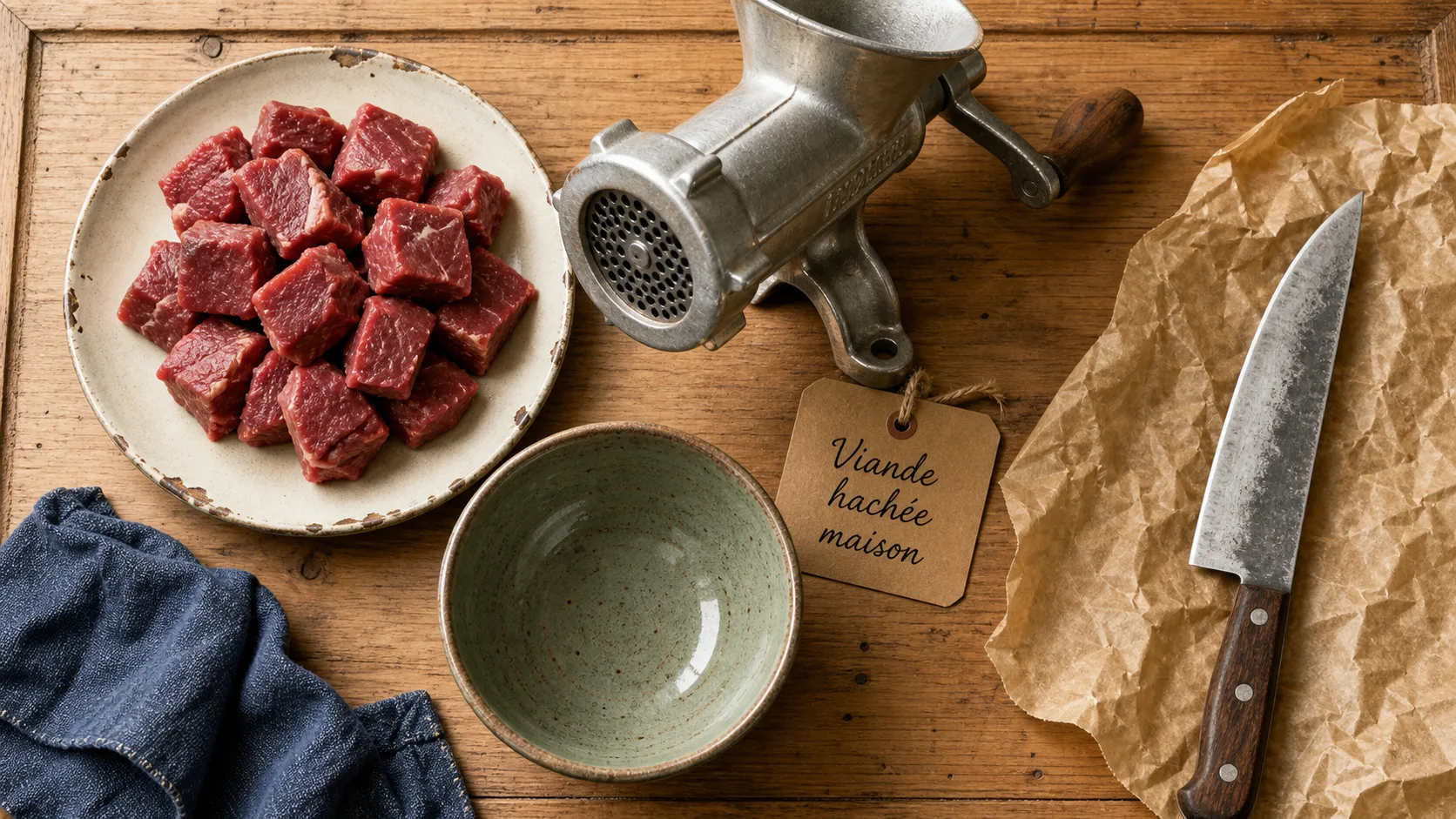 Comment hacher de la viande : cubes froids, hachoir et astuces anti dégradation