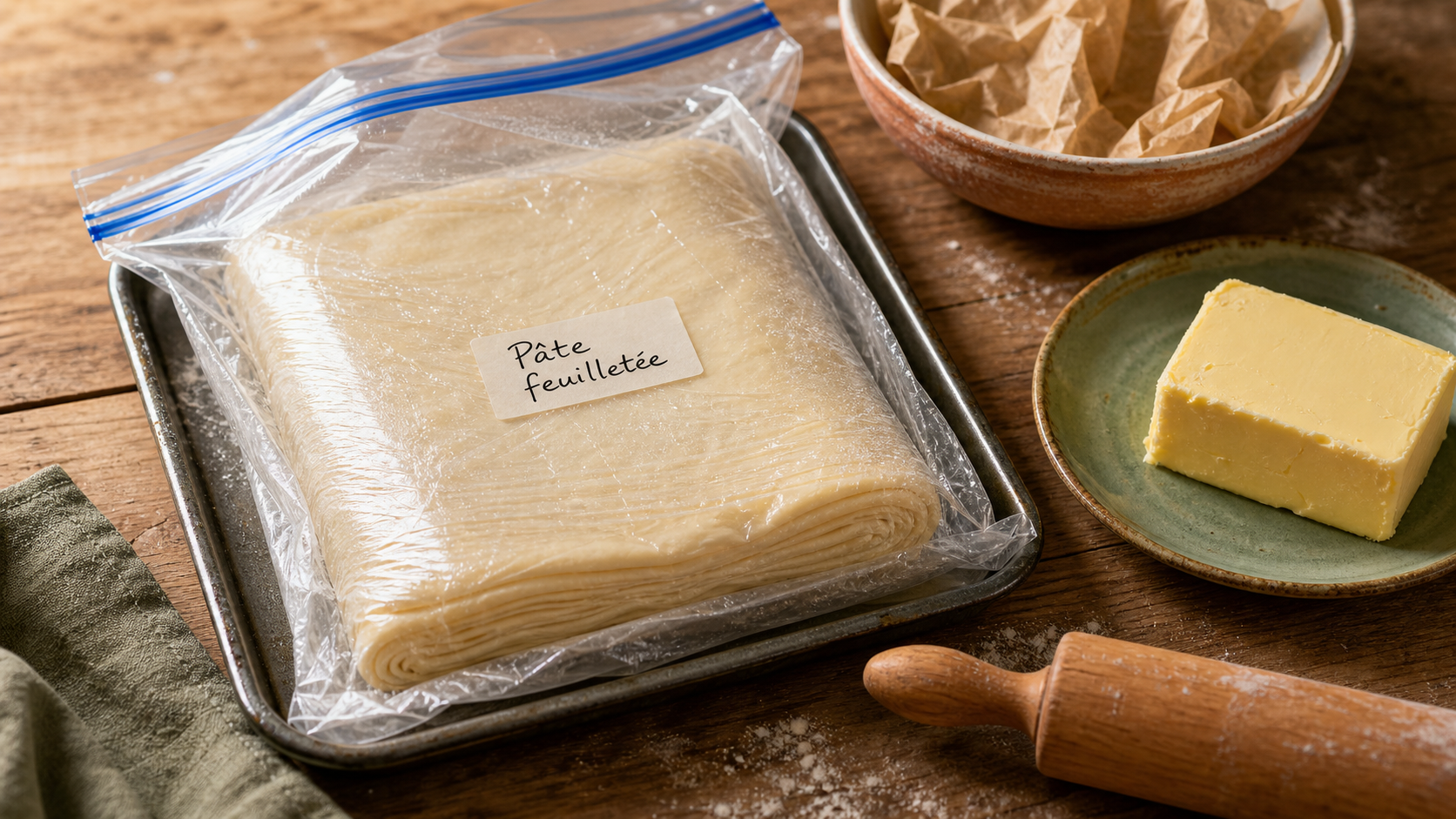 Congeler pate feuilletée sans perdre le feuilletage