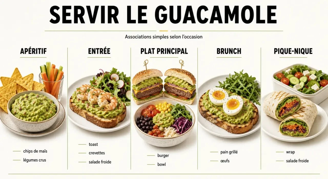 Avec quoi manger le guacamole : idées d’accompagnements selon l’occasion
