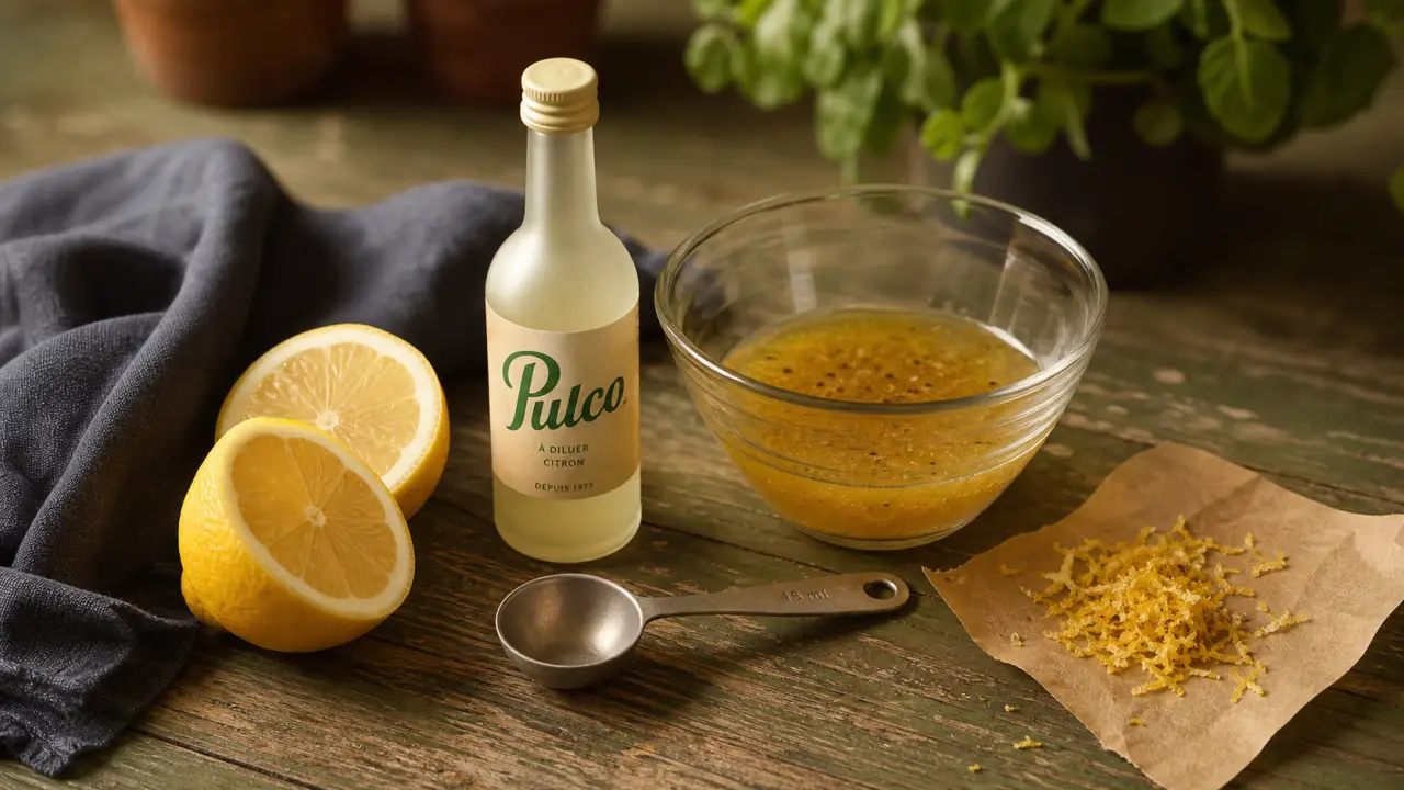 Le pulco peut il remplacer le citron : citron frais et zeste, vinaigrette au pulco