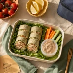 Pique-nique sans assiette : wraps roulés au thon, bouchées sans vaisselle