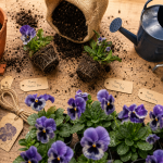 Quand planter des pensées : godets d’automne en terreau