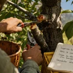 Quand tailler les cerisiers : jardinier taille un cerisier après récolte