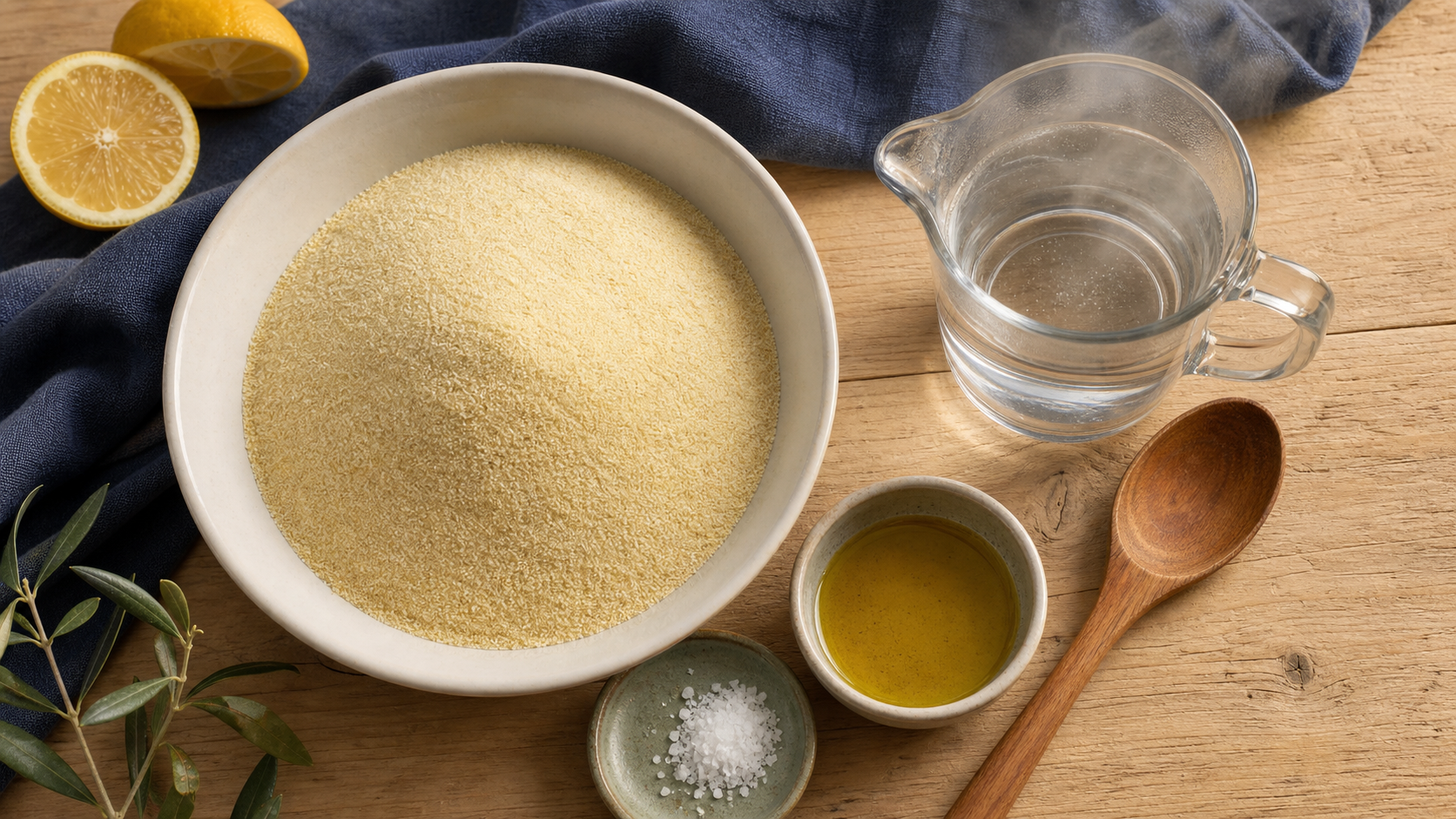 Semoule quantité par personne : 60 g 80 g 120 g, semoule sèche à doser