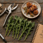 Taille chrysanthème 10 à 15 cm : tiges à pincer pour touffe dense