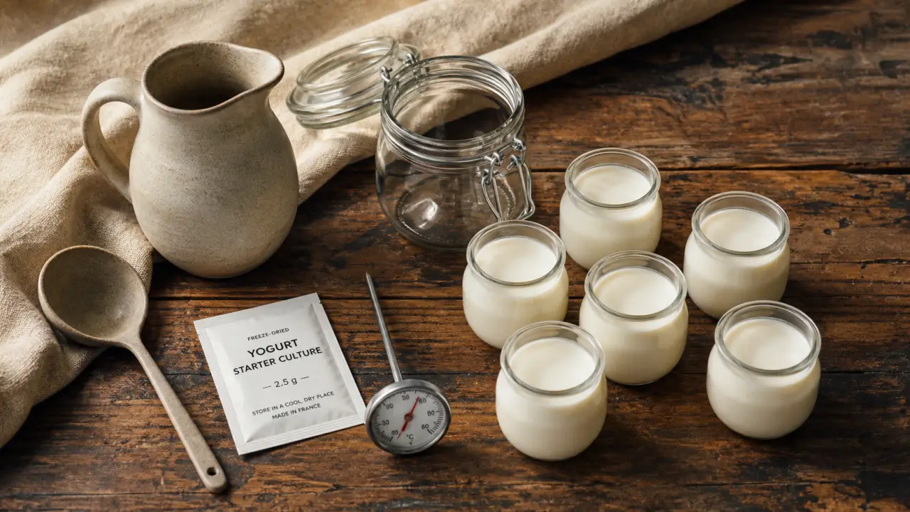 Faire des yaourts maison : yaourts fermes en 8 heures