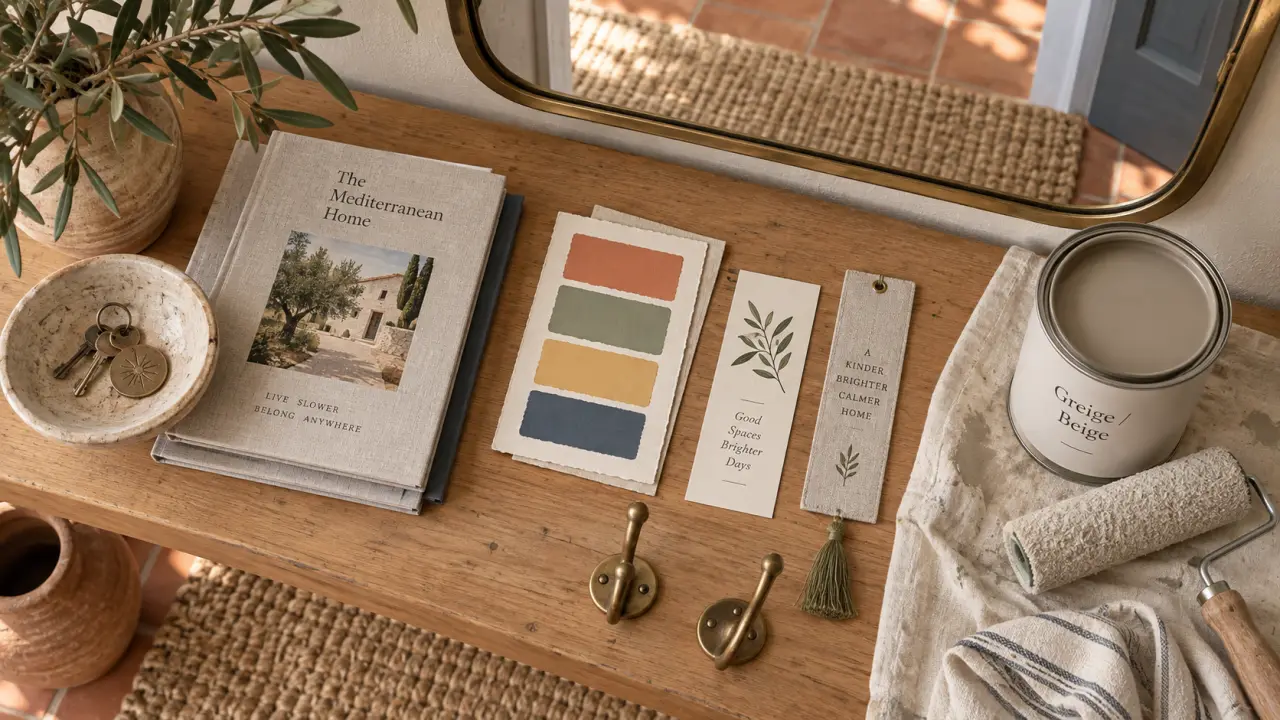 Tendance couleur pour une entrée accueillante : beige greige ou teinte foncée