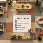 Décoration open space : zones acoustiques pour réduire le bruit