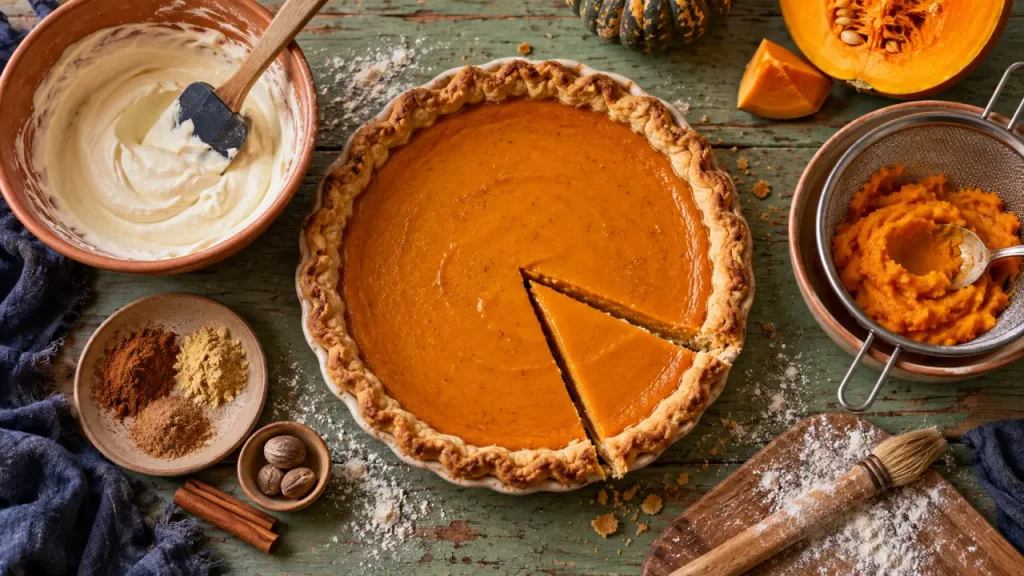 Recette de tarte à la citrouille traditionnelle : une pâte croustillante, un cœur fondant